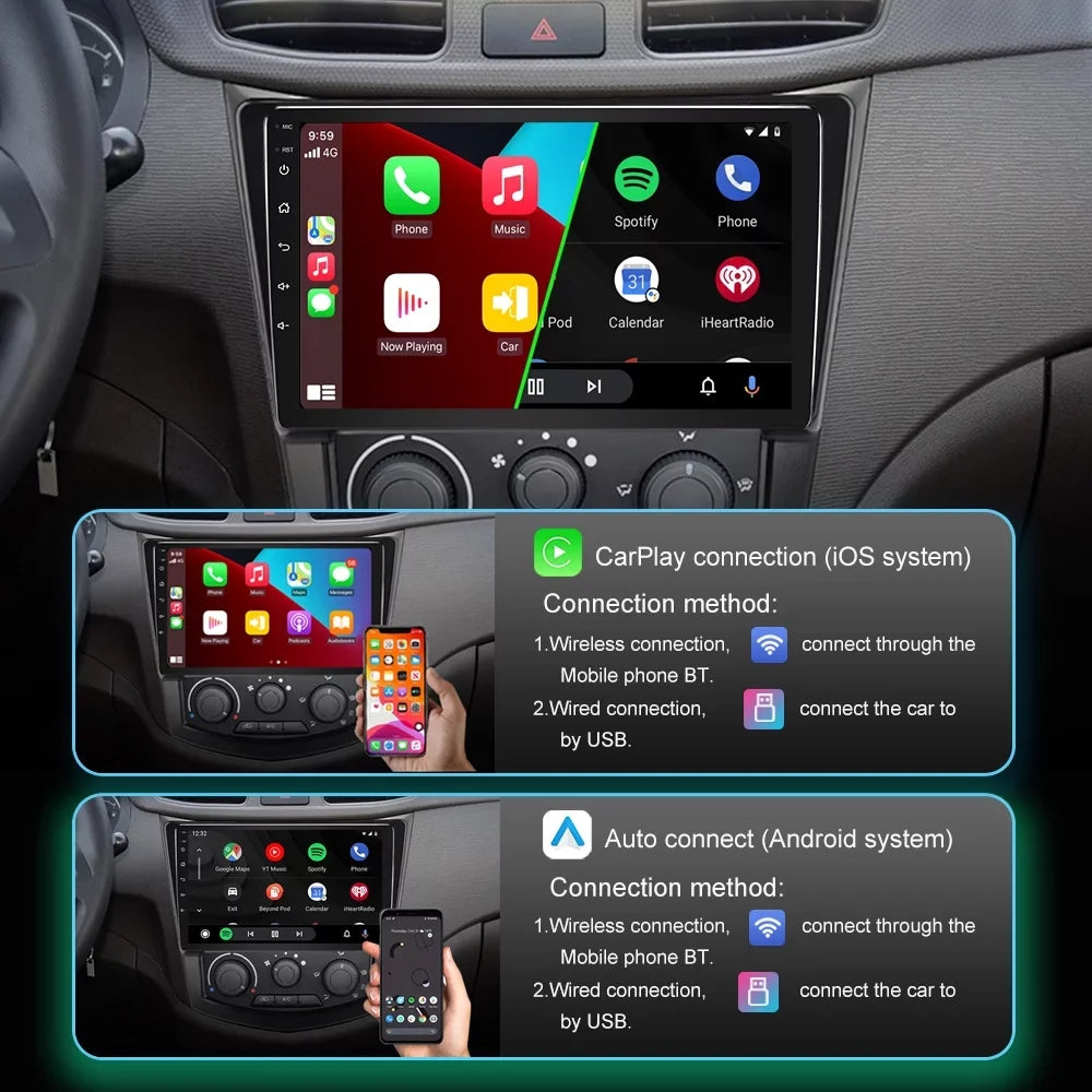 Android Stereo Radio WIFI Isuzu Bluetooth,with Carplay Dmax Car Rearview 9'' For Camera 2019+ Auto Android HD 12 FM with GPS D-Max