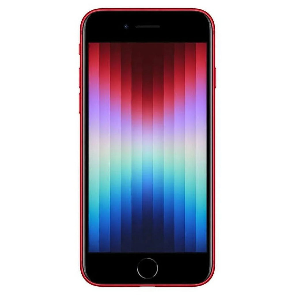 Red (Refurbished) Restored iPhone SE (3rd (Fully 128GB A2595 Gen) Apple Unlocked)