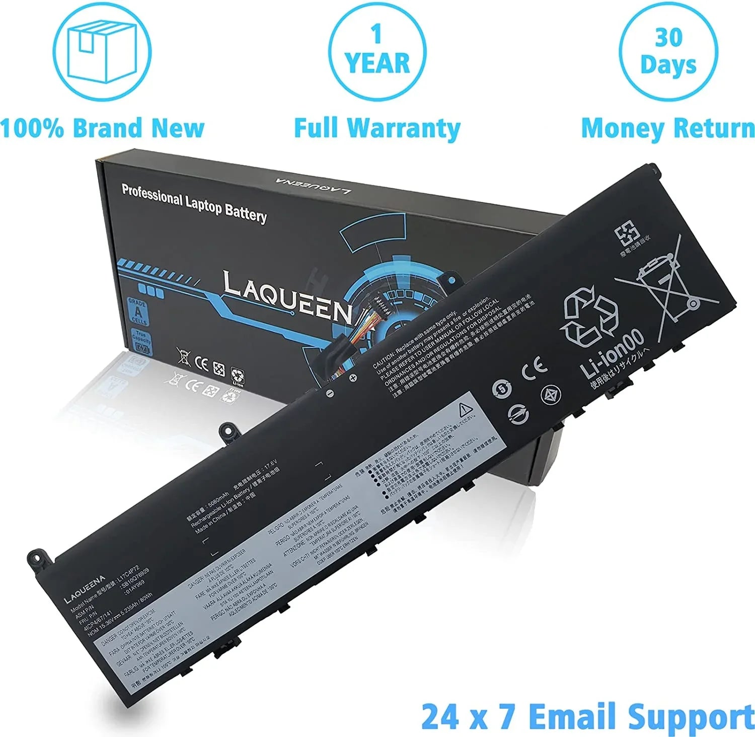 LAQUEENA Lenovo ThinkPad X1 Gen P1 1st Gen/2nd 1st Gen with y Extreme Gen/P1 Compatible L17C4P72 Laptop ThinkPad