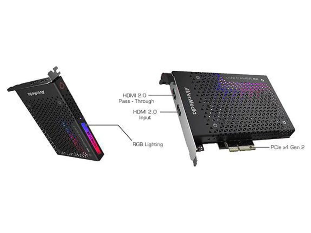 Latency Pro One Ultra-Low Recording Xbox for Card, - and X, Capture Gamer HDR 4Kp60 PCIe 4K PS4 Live AVerMedia Gen2x4 Broadcasting (GC573) and
