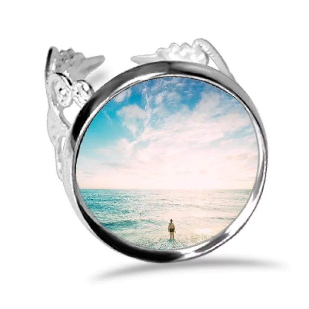 Ring Sand Beach Love Wedding Adjustable Sea Engagement Ocean Picture