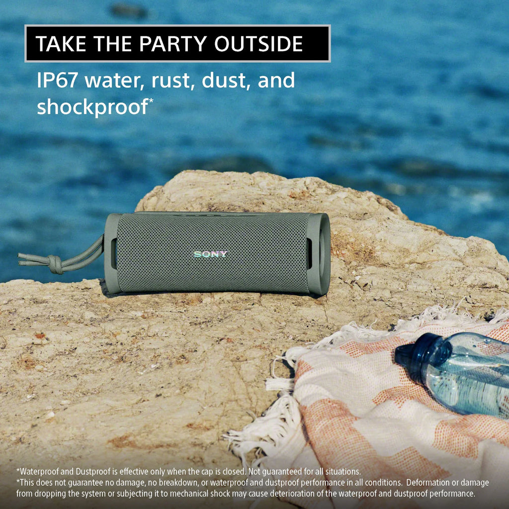 Ultra Bluetooth and Black Waterproof, 1 Rustproof - Shockproof ULT Speaker, FIELD Portable Dustproof, Compact Sony Wireless IP67