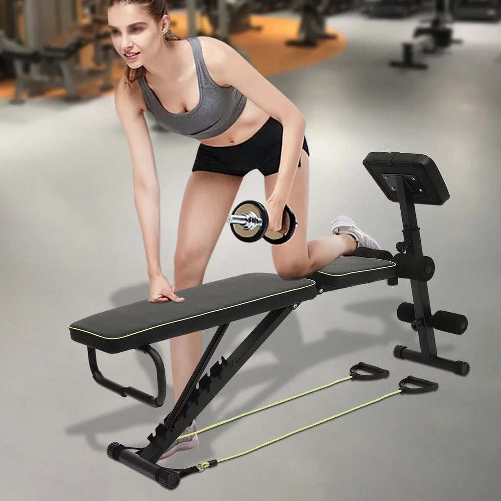 Equipment Gym Bench Foldable Adjustable Incline Workout Decline Bench Home Training Weight