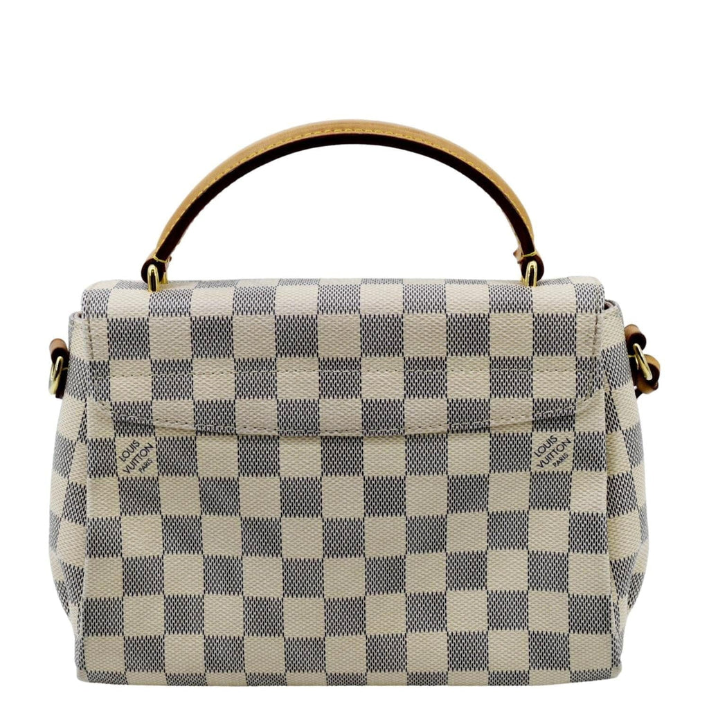 Satchel Damier White Crossbody Azur VUITTON LOUIS Pre-owned Croisette Bag
