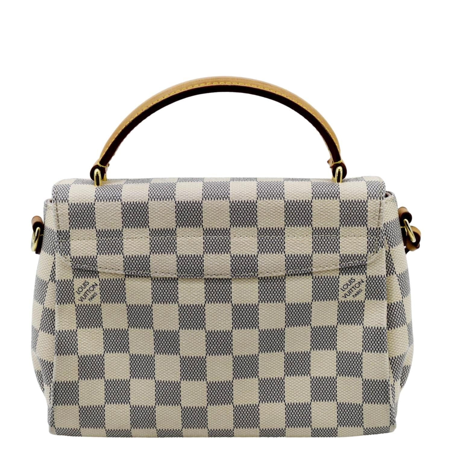 Satchel Damier White Crossbody Azur VUITTON LOUIS Pre-owned Croisette Bag