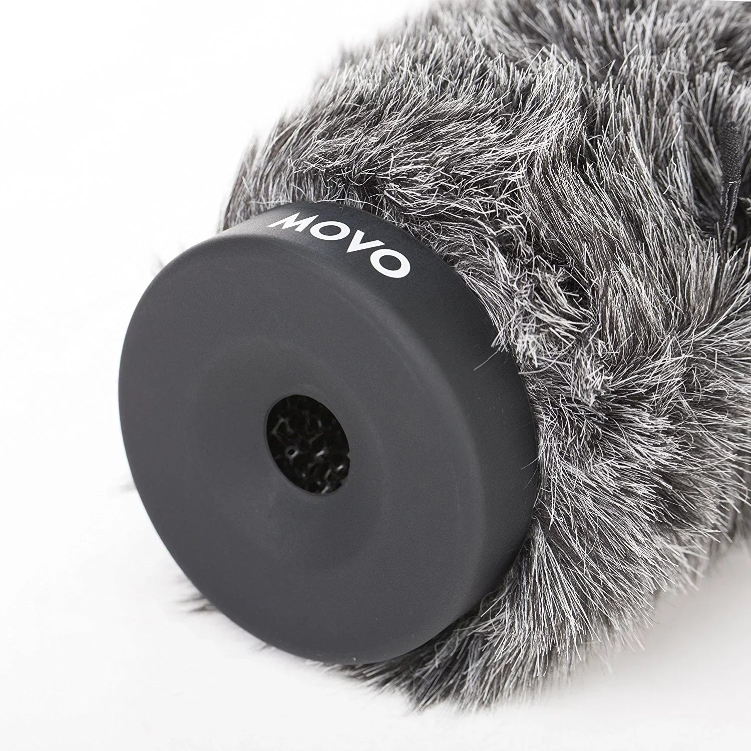 To Dark Microphones [27cm] Ws-g270 Up Diameter Windscreen Long - Movo Rigid 18-23mm And Gray For Furry 10.6" In