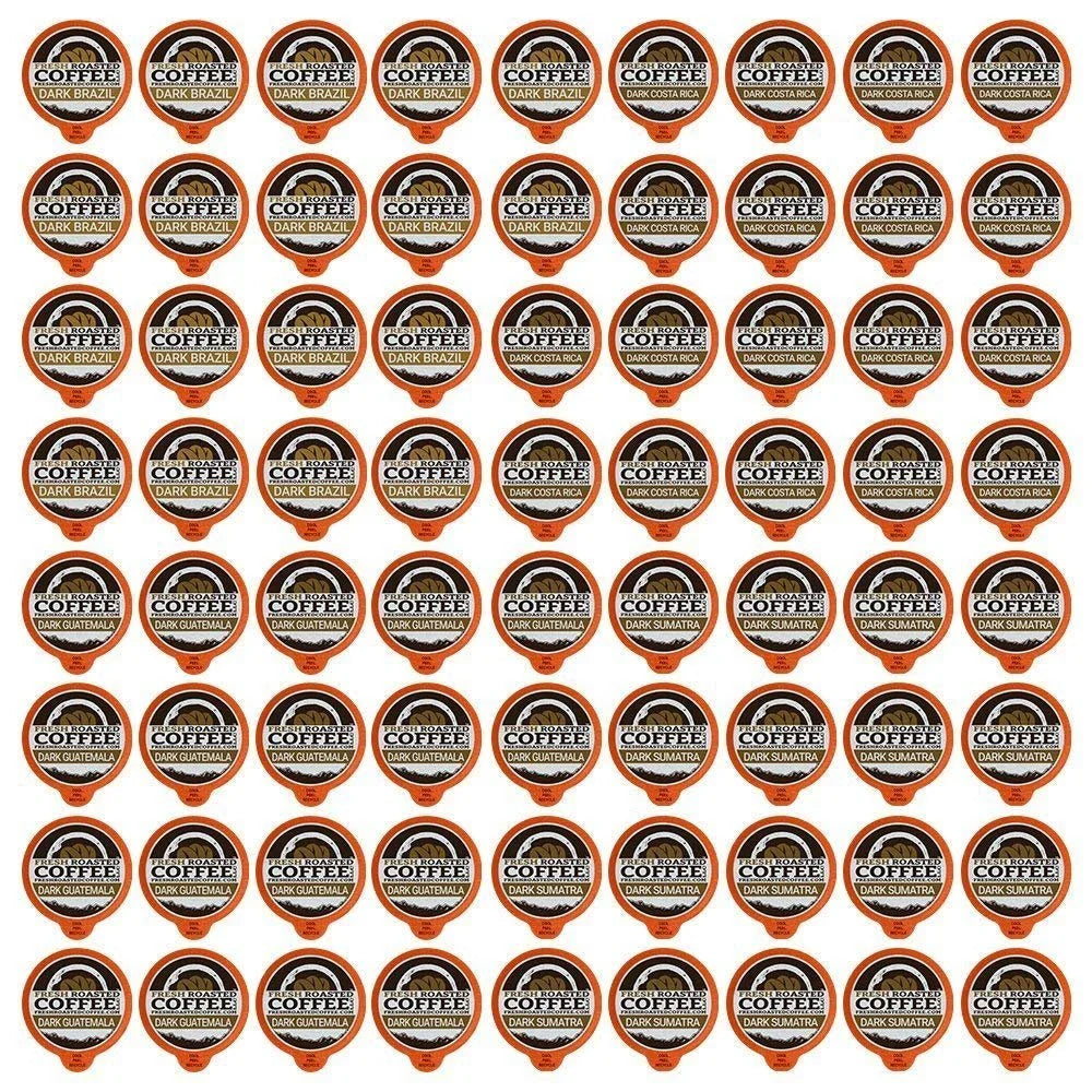 Pod for Count Roast Roasted Fresh 72 Dark Coffee, Pack, Coffee Variety Brewers K-Cup Keurig