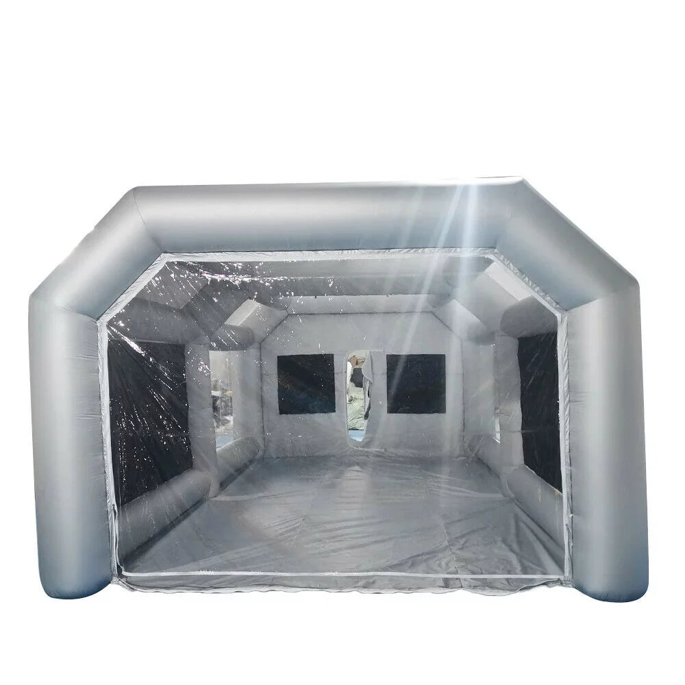 Inflatable Tent Booth Filter Paint Air Portable Car with Car Paint Large OUKANING 6x3x2.5m