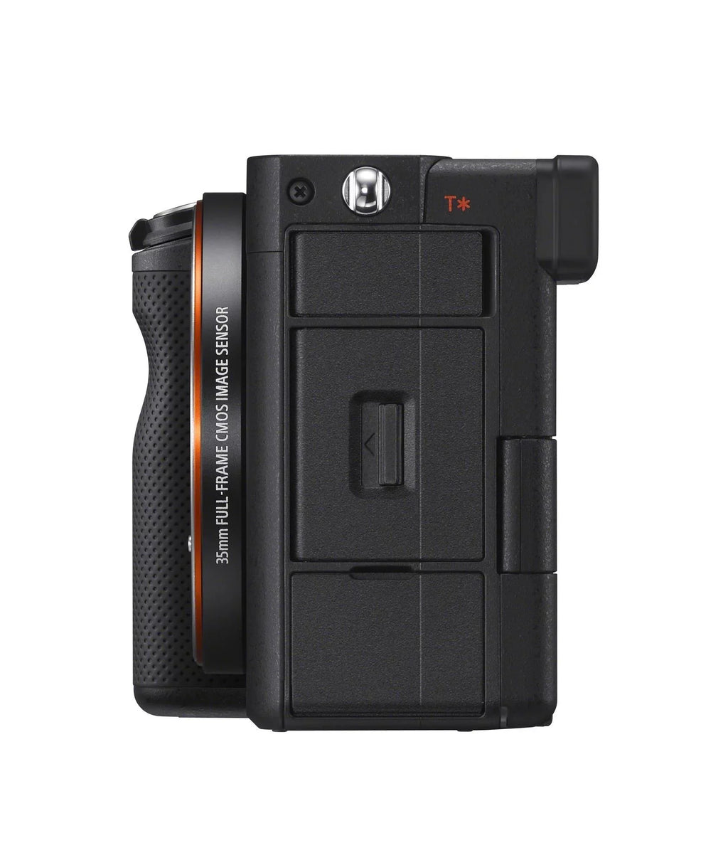 Full-Frame Camera (Black) a7C Alpha Compact Mirrorless Body Bundle Sony