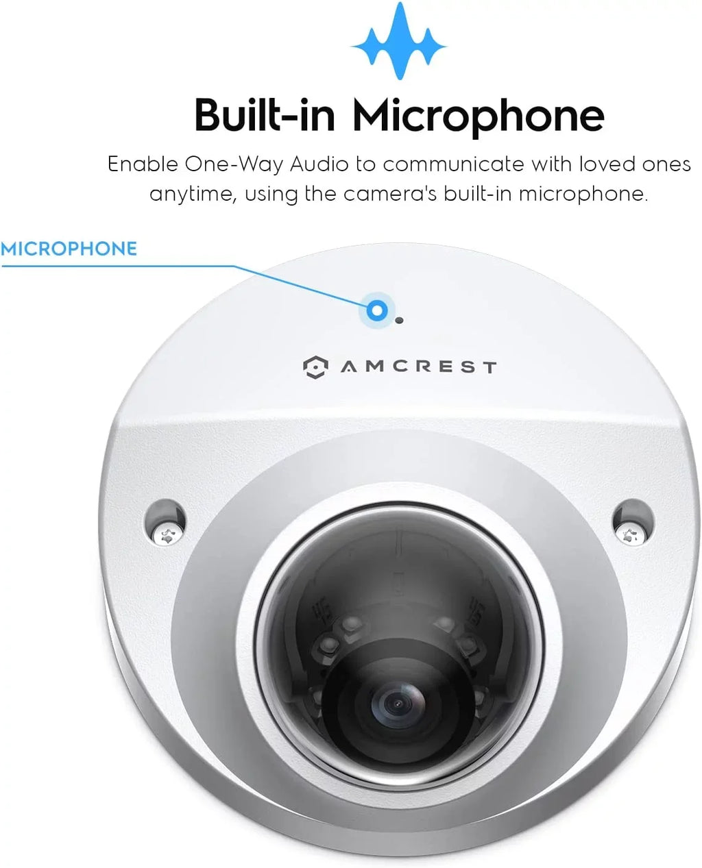 Amcrest Perimeter Vision, IP5M-W1150EW-AI PoE Built-in IP Microphone, AI FOV, Wedge Vehicle Security 5-Megapixel Human 98ft Camera Night IP Camera, Detection, Outdoor, 5MP@20fps & 130¡ã Protection,