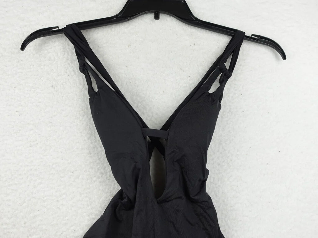 '- One-Piece XS Skylar Virtue Code - BECCA Color Swimsuit Plunge Black Rebecca
