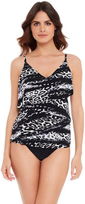 Slimming Womens Tankini Top Black/White Strap Bra Suit Cup 12 Bathing Chloe Magicsuit Swimwear Soft Adjustable