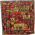 (Good) GUCCI Pattern Muffler Leaf Pre-Owned Ladies Stole Scarf | Autumn Silk Gucci Brown