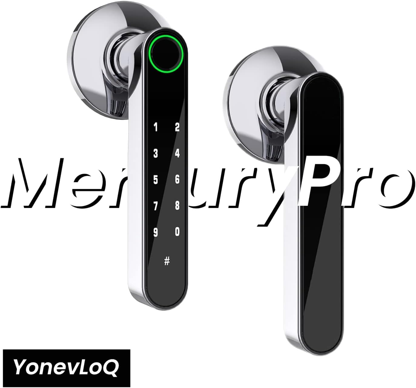 Home Smart Tuya with Install New by for Keys, Handle Easy Upgrade] Suited Backup Airbnb, Door Password, Office, GOURE, and Fingerprint to App [2024 Keypads Ideally Door Lock