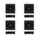 Pack Solutions Mount 4 Amp Subwoofer Speaker TS1000 Flush Theater and 10"