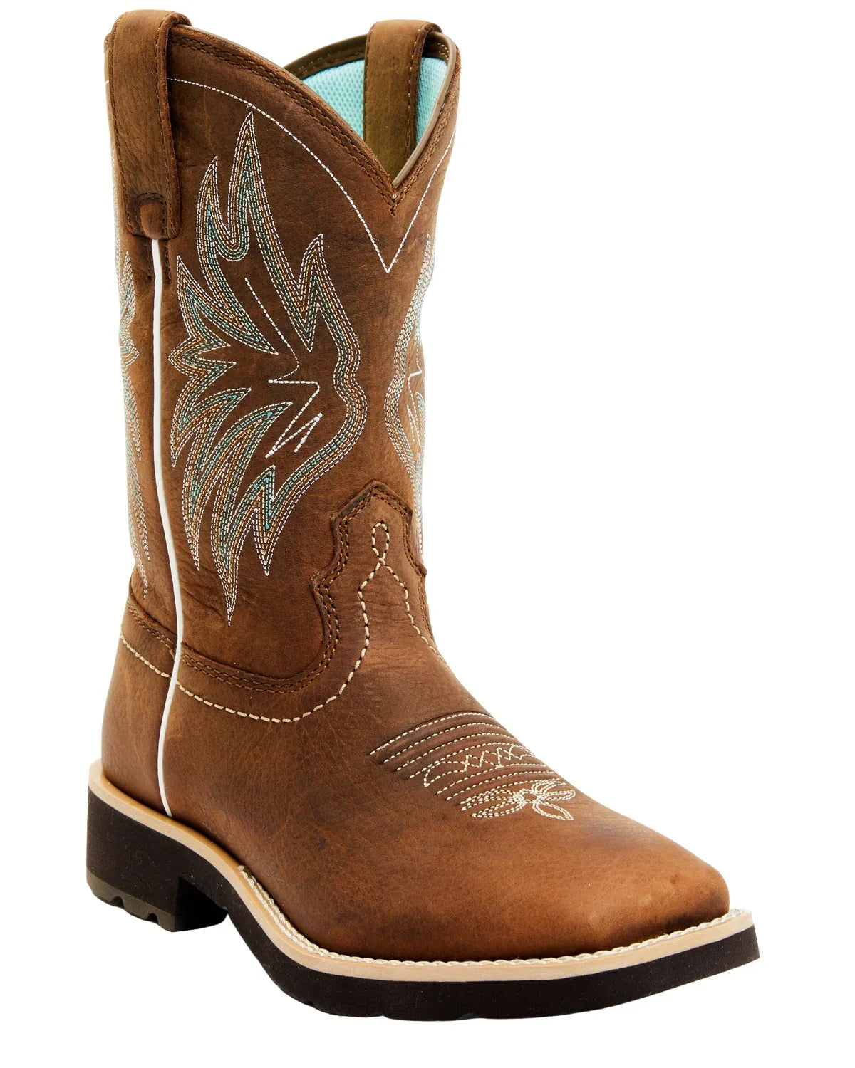 Toe Brown US Western Broad Shyanne M 9 Women's Boot Calyx Square Xero Performance Gravity