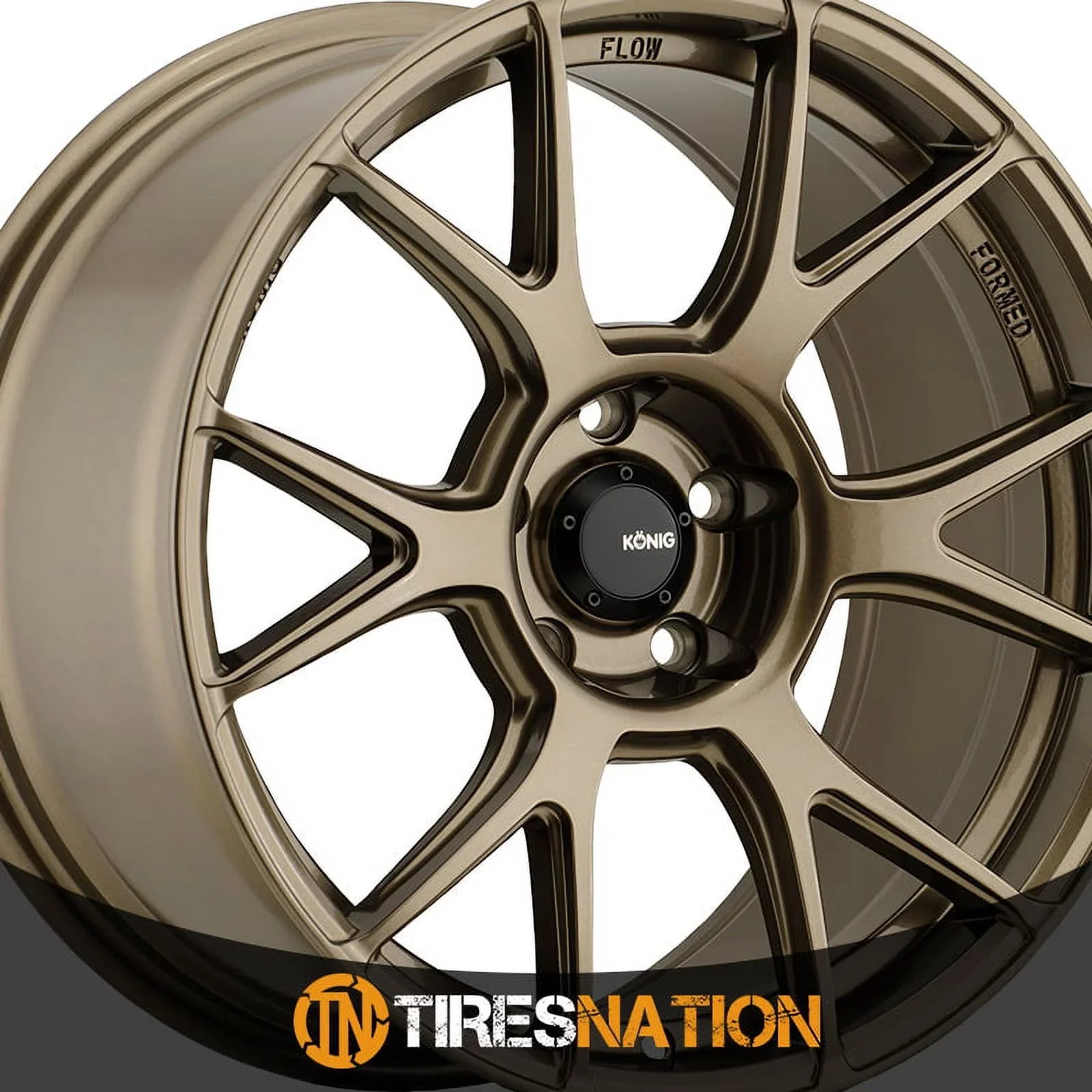 17x8 56BZ 4x100 Gloss Konig Bronze Wheel (45mm) Ampliform