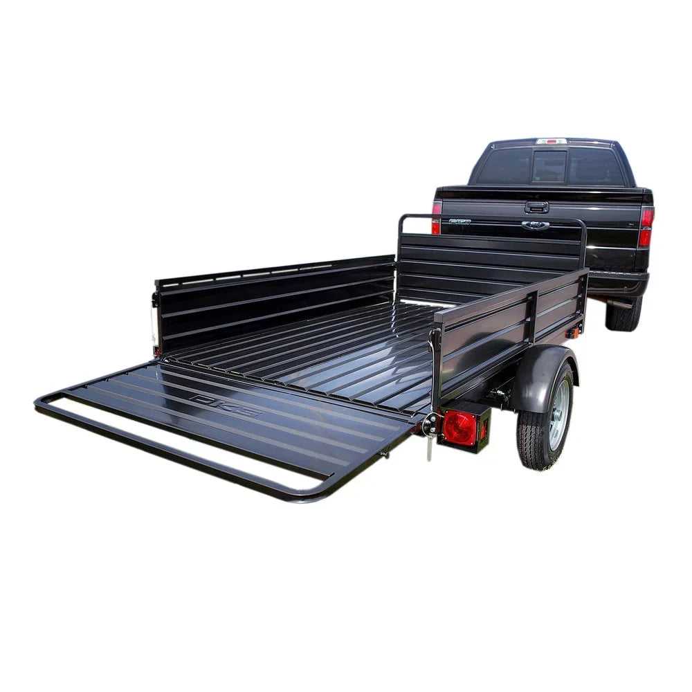Powder-Coated) ft. 5 Utility 7 Trailer Purpose ft. x (Black Multi
