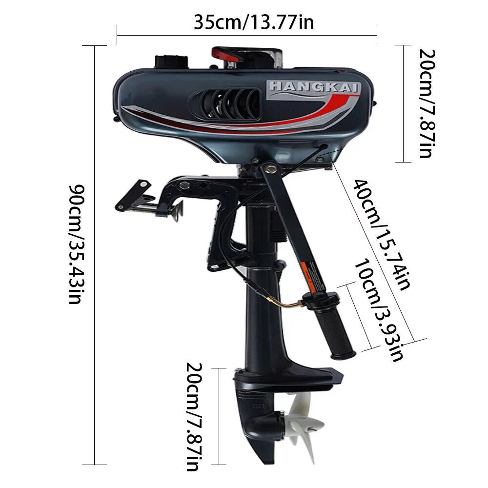 10 Km 2-Stroke System H / Motor Engine Outboard Boat CDI Fishing Petrol 3.5HP