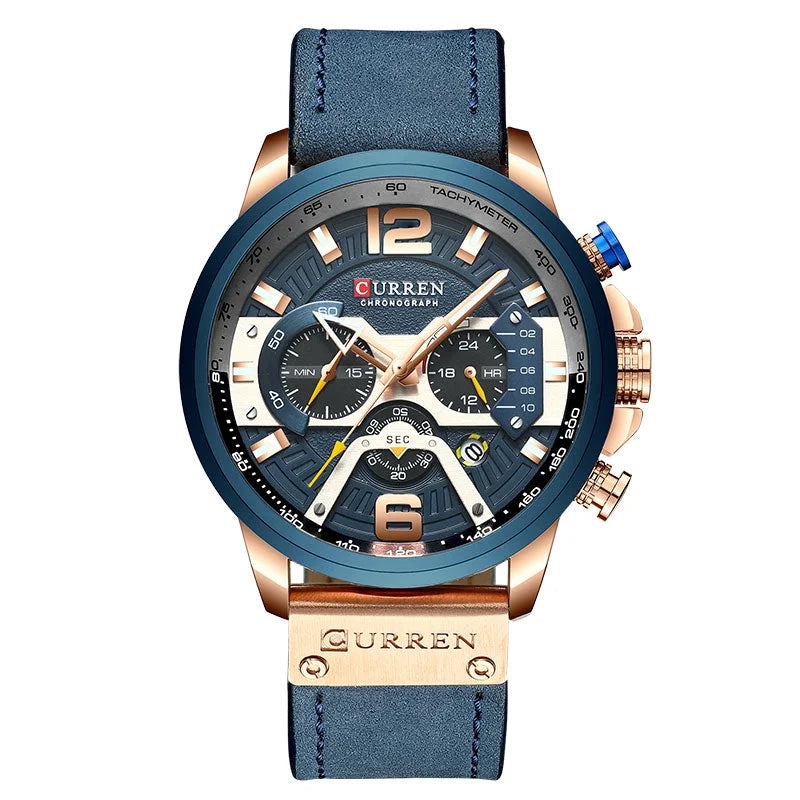 Brand 2021 Relogio Date Men's Men Watch Clock Masculino Military Male Luxury Quartz Sports Army Analog CURREN Leather Watches