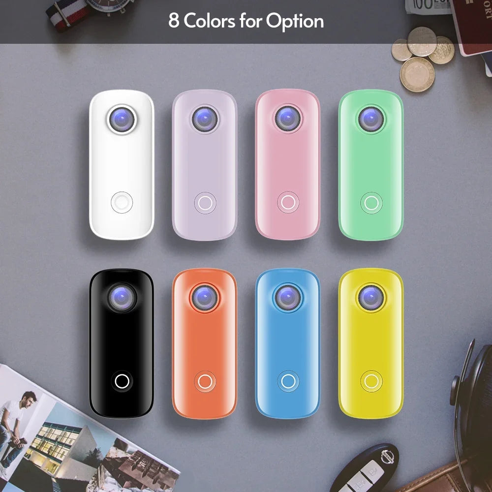30M Sharing Lanyard Built-in Clip Waterproof Connection C100 1080P30fps Case Battery Action SJCAM Magnetic WiFi Back Waterproof Digital APP Video with Body