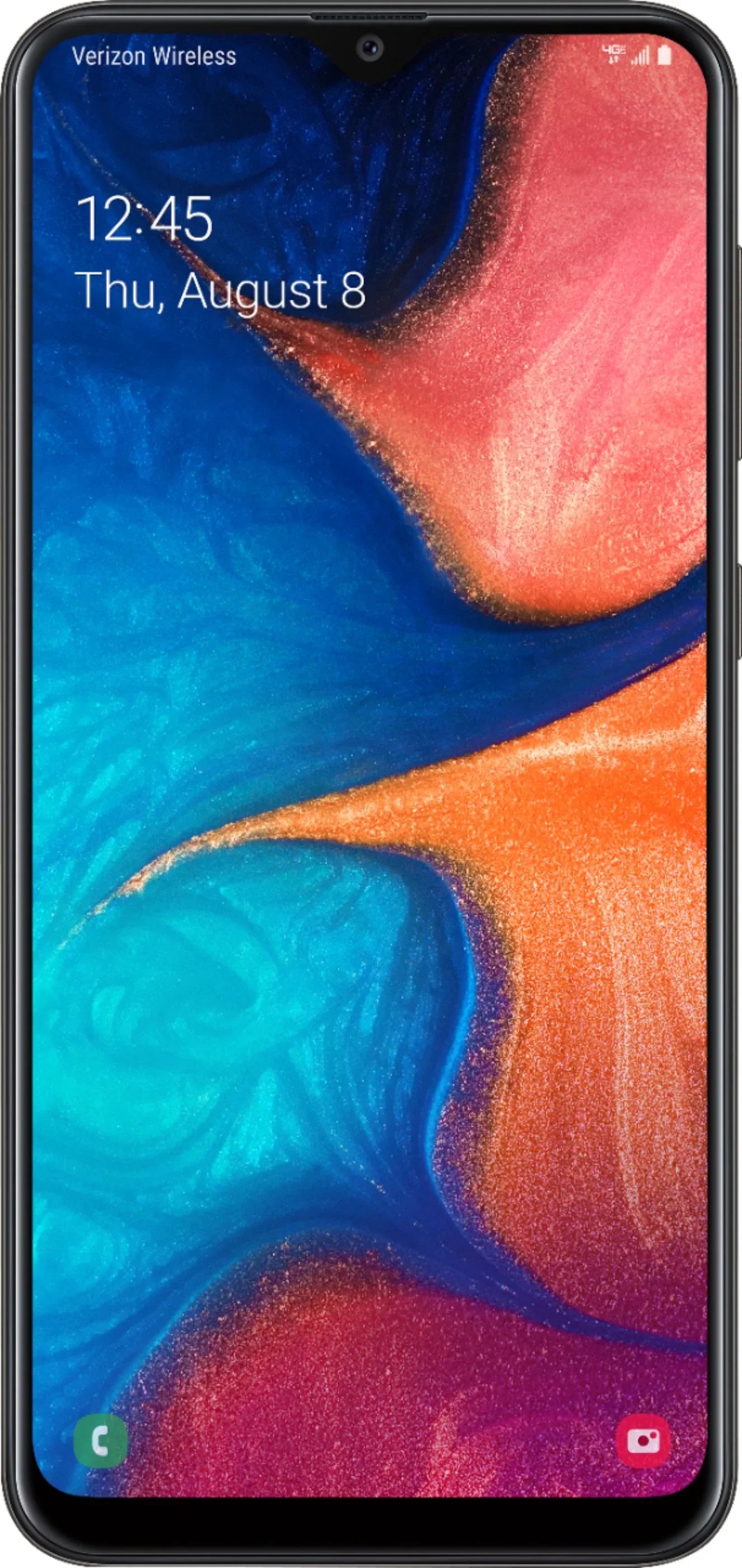 '- (Refurbished) Black T-Mobile- SM-A205U 32GB Galaxy Samsung A20 Restored