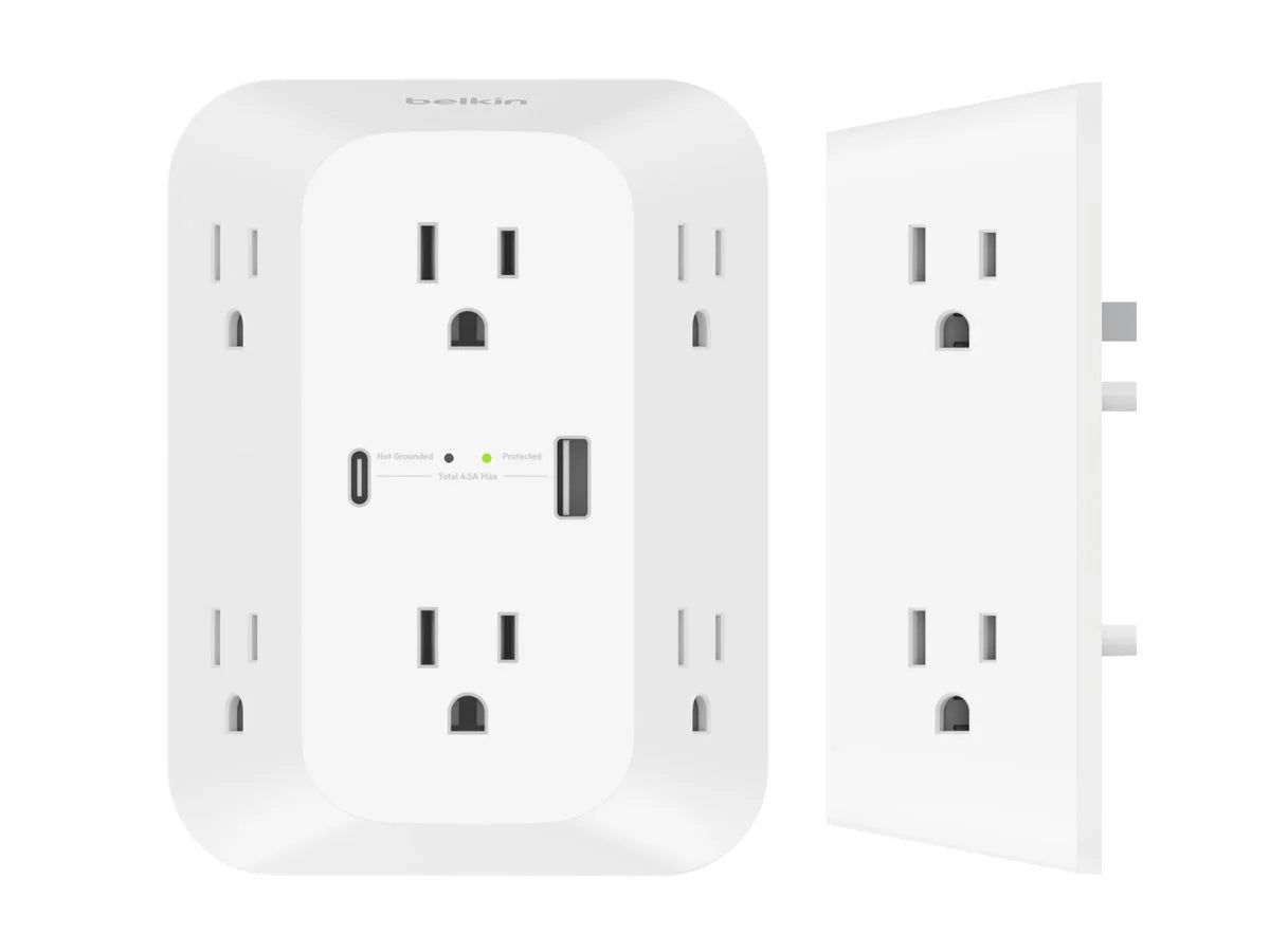 (wall output - connectors: protector 8 - - Belkin AC mountable) Surge