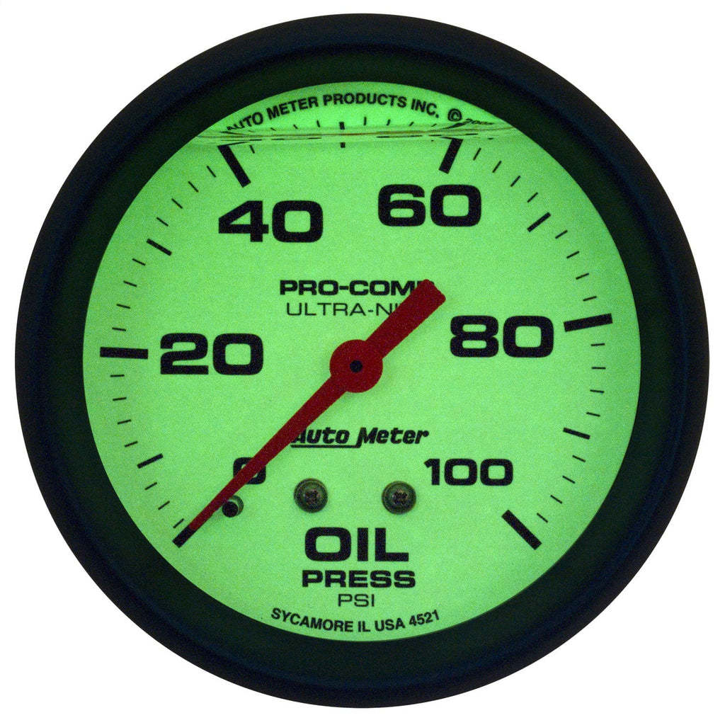 in. Ultra-Nite Gauge2.625 4221 METER Pressure Oil AUTO