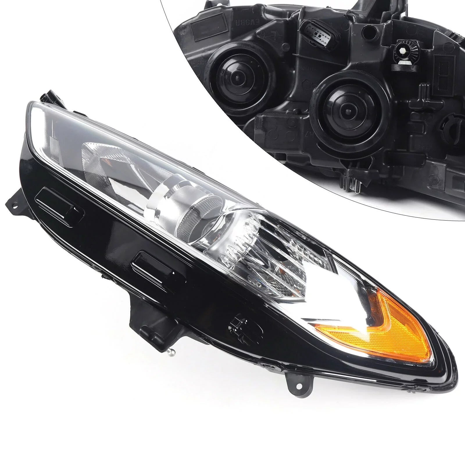 Assembly Headlamp Side Side LH For Left Headlight Light Driver Halogen Driver 2013-2016 Ford Lamp Fusion Headlight