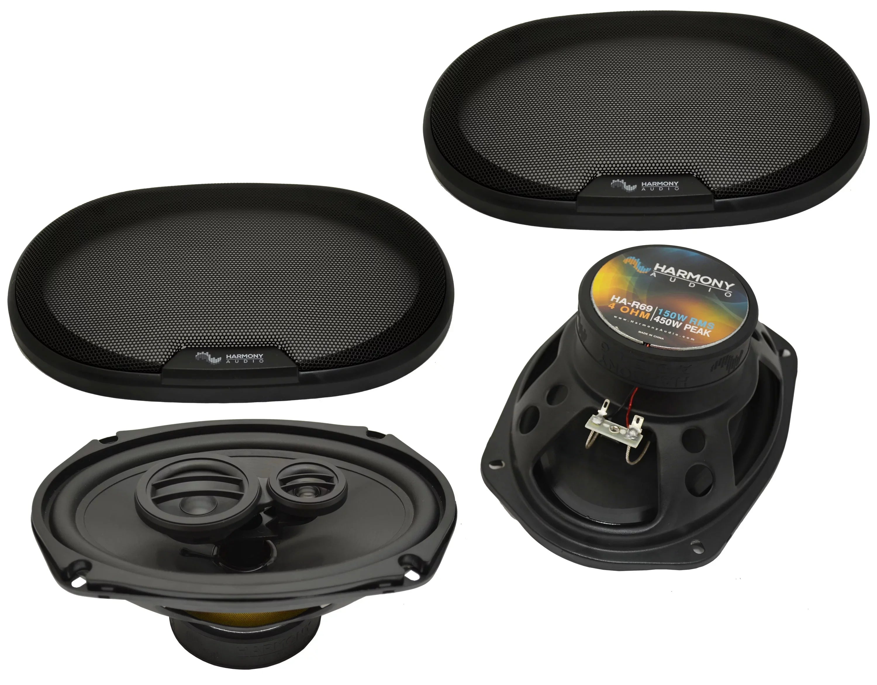 Speakers HA-R69 New LaCrosse Buick Fits Replacement Deck Rear Harmony 2005-2009