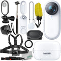 Insta360 Frame Camera Much More Bundle Wrist Includes: Floating Adapter, Action Starter 2 Selfie-Stick, GO - Strap & Ultimaxx Camera Action
