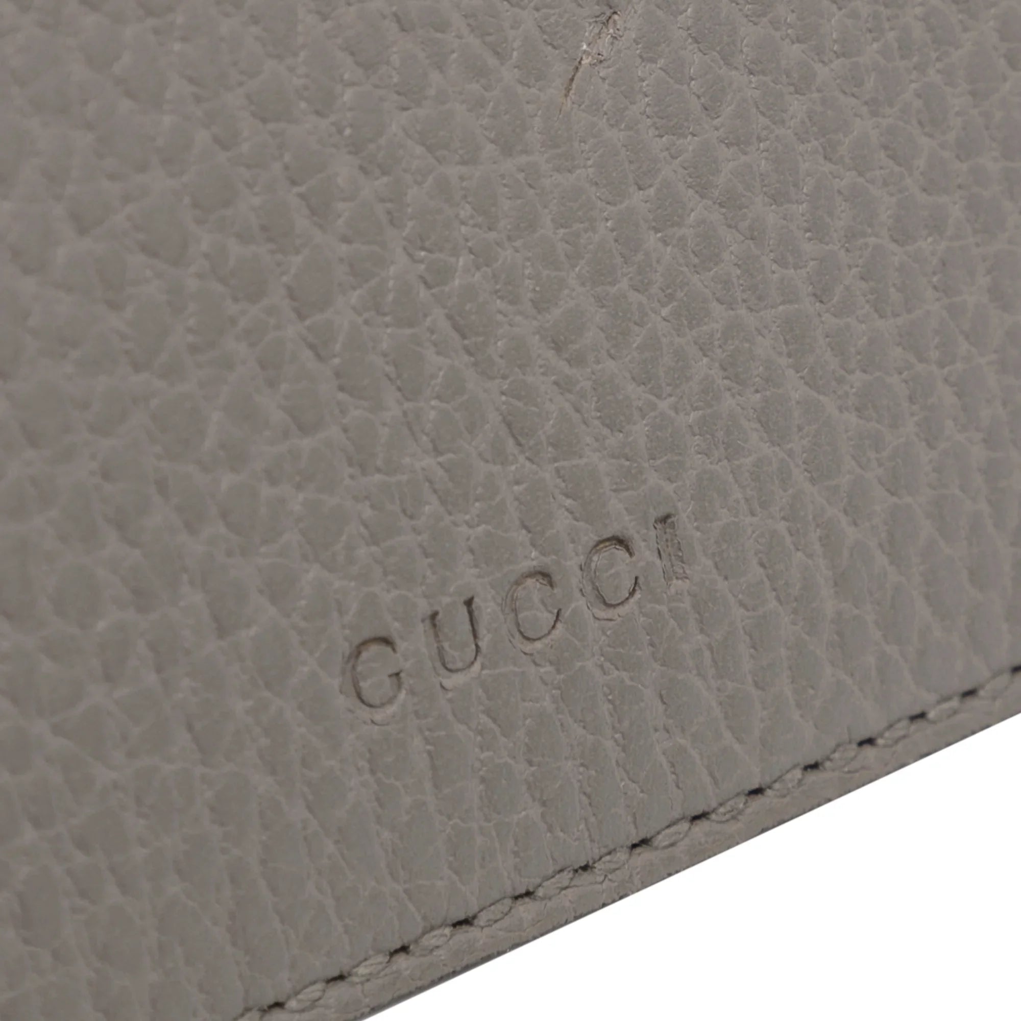 Unisex Authenticated Gray Calf Shoulder Leather Small Bag Dionysus Pre-Owned Gucci (Good)