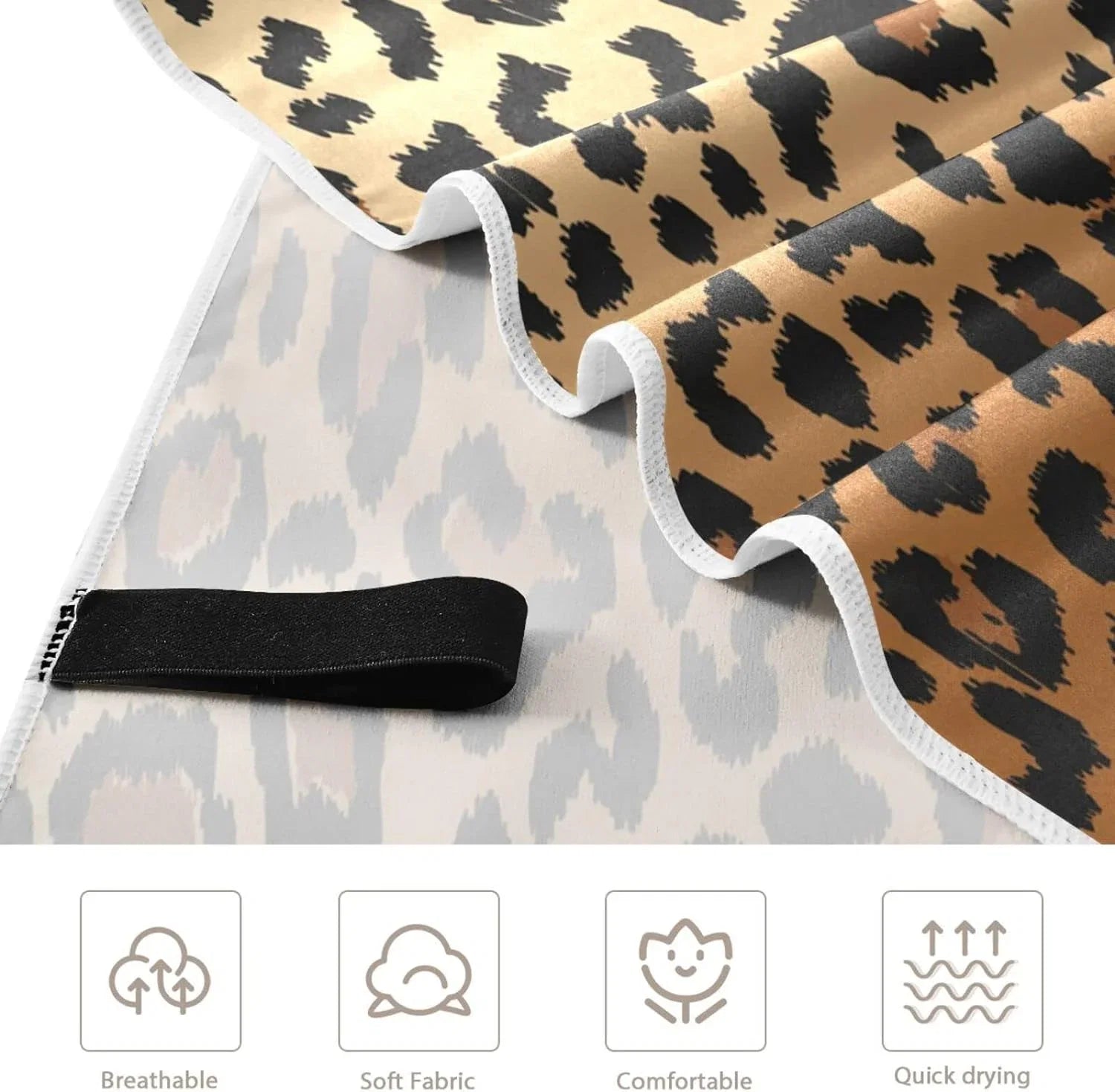Free Towel Beach Bath Swim Shower Microfiber Thin Pool Towel Grain Dry 30¡±X60¡± Quick Blanket, Oversized Leopard Bestwell Towel Multipurpose Towel, Yoga Sand Lightweight