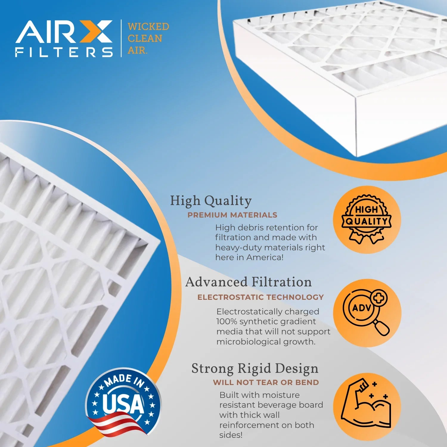 Comparable to Filter 7 with 11 Made AIRX MPR 1200 Compatible Premium 16x20x4 MPR 16x20x4 AIR. by CLEAN & FILTERS Filter Furnace Air Pack 2 TopTech USA 1000, TT-FM-1620 WICKED FPR MERV