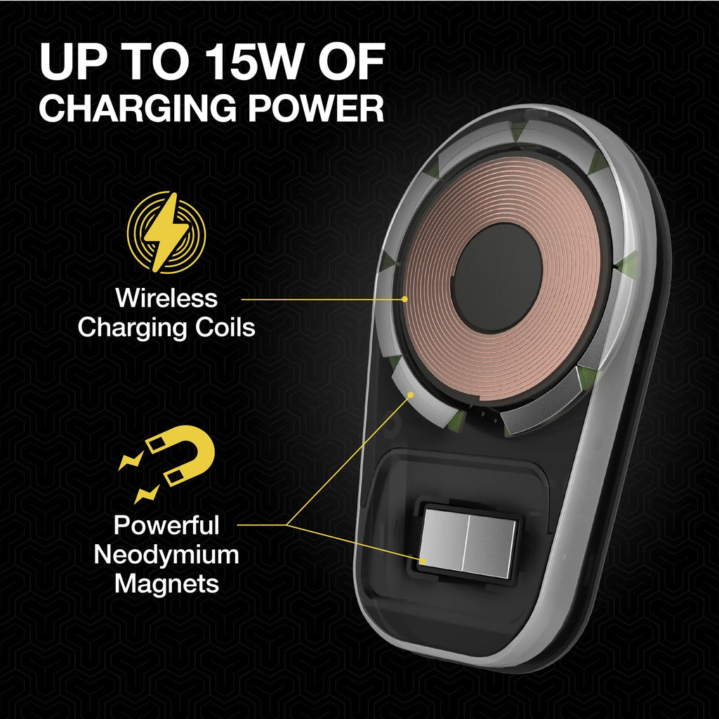 Dash/Vent Galaxy iPhone, Compatible Mount W/ Charging Scosche Magnetic Wireless MagSafe MPQ5DV-SP1