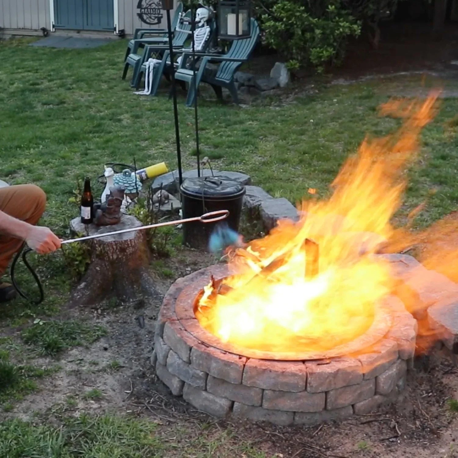 Flame Lighter Furnace, Log King Starter for Fireplace, Fire and Firepits LP Propane