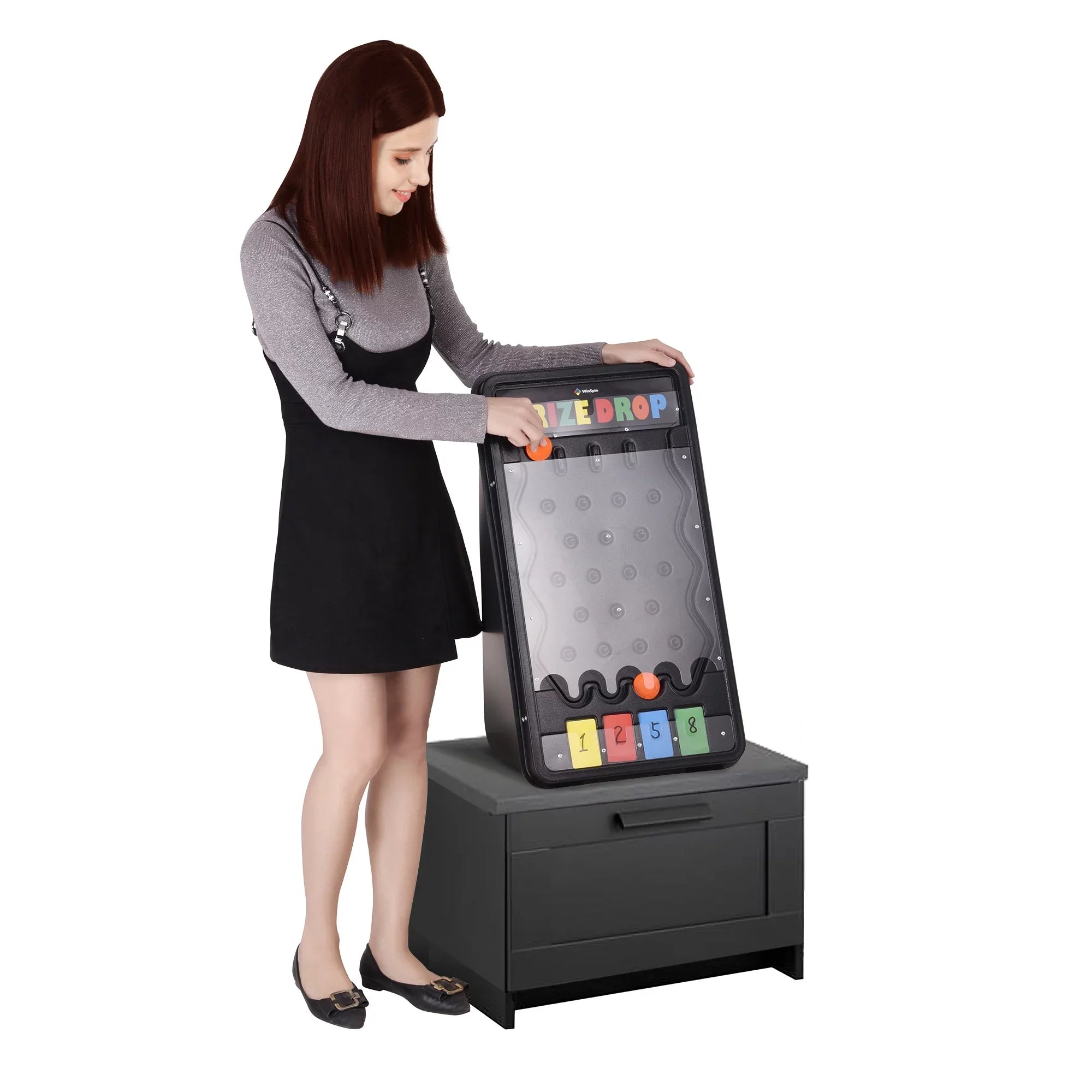 Drop Home Pucks Game Prize WinSpin Tradeshow w/20 Disk Drop 25" Board