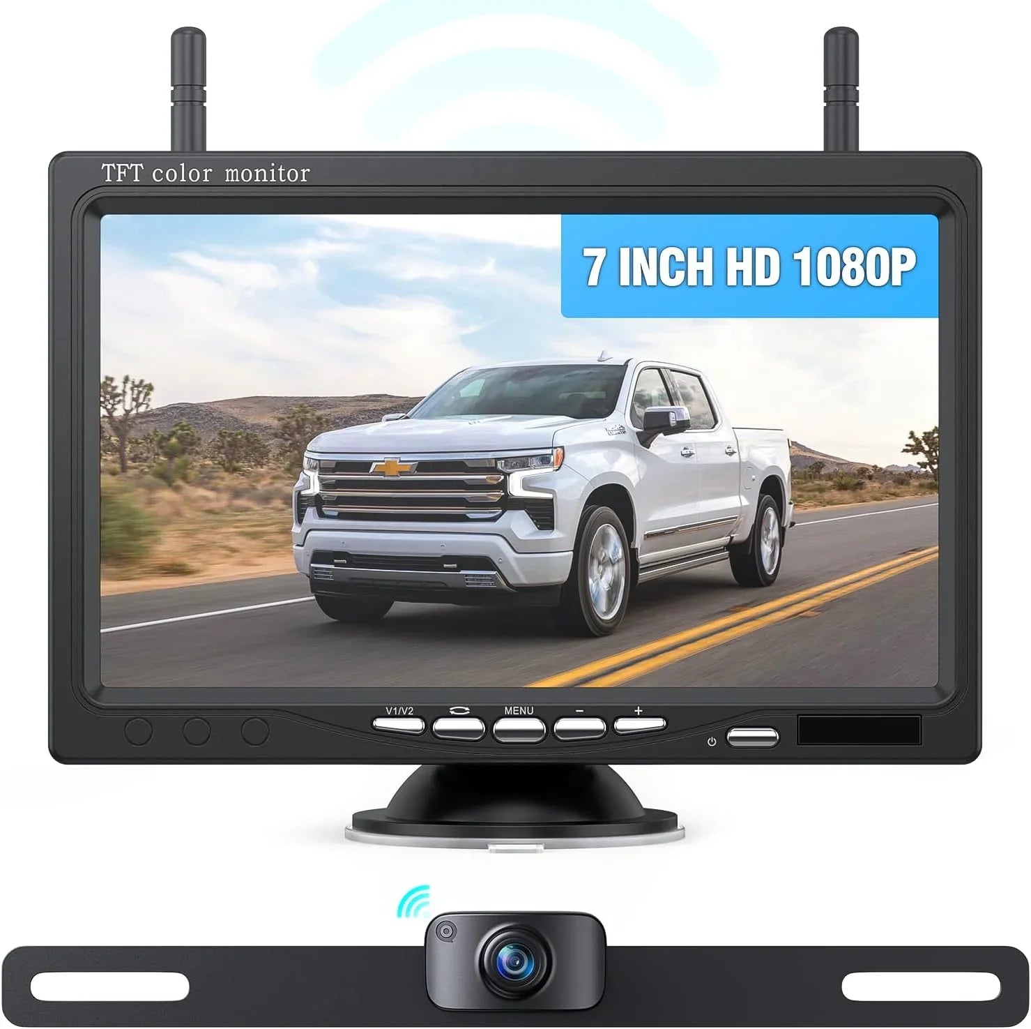Vision Monitor Backup HD IR IP69 for Wireless eRapta 1080P AWT7 Night RV/Trailer/Truck/Van Inch Camera Waterproof 7