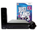 Black Restored Motion Nintendo Wii (Refurbished) Just with Plus Dance 3 Console