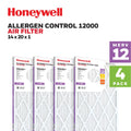 MERV Honeywell Pack Air Filter- Furnace 14x20x1 HVAC 4 12 Pleated
