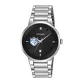 Louis Saint Watch Black Dial Silver Men's Citizen Billikens Steel Stainless Watch