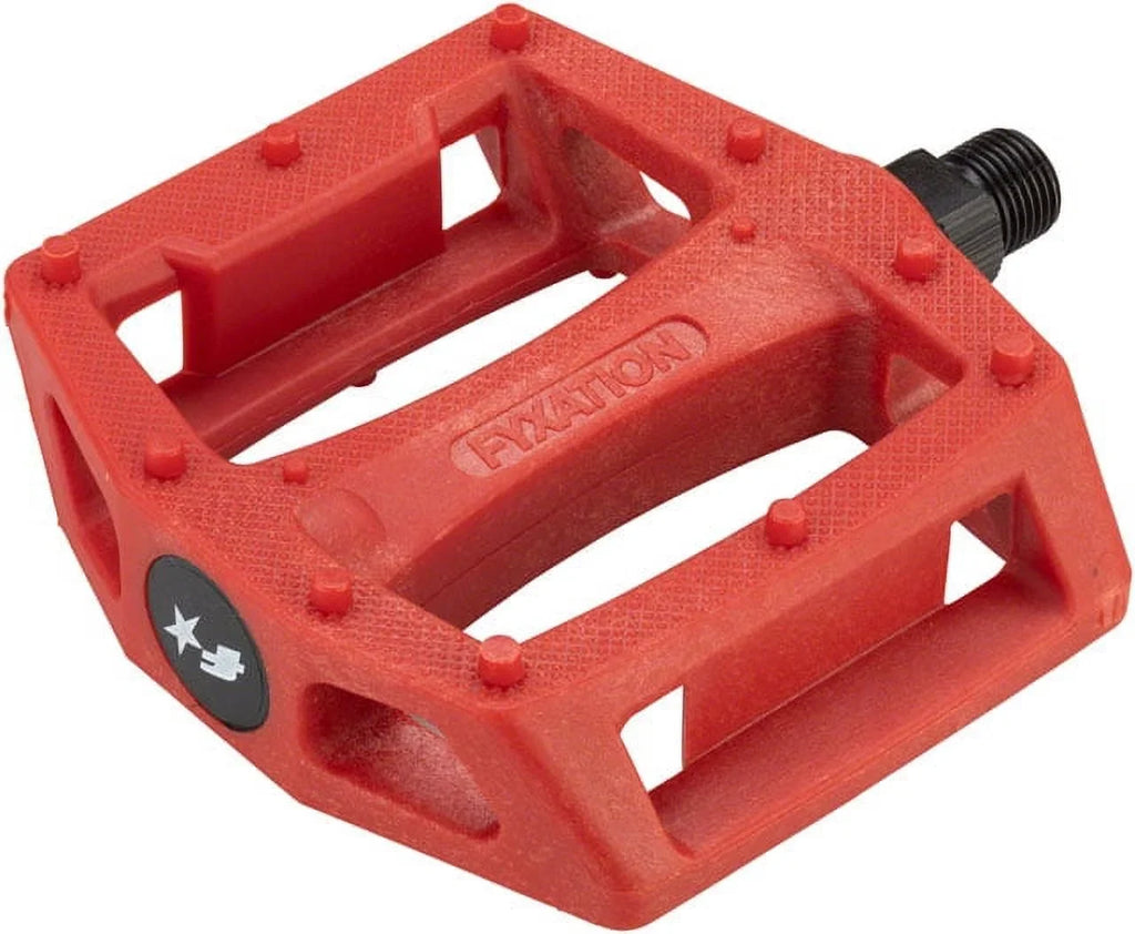 Fyxation Pedals Gates Red 9/16", Composite/Plastic, - Platform,