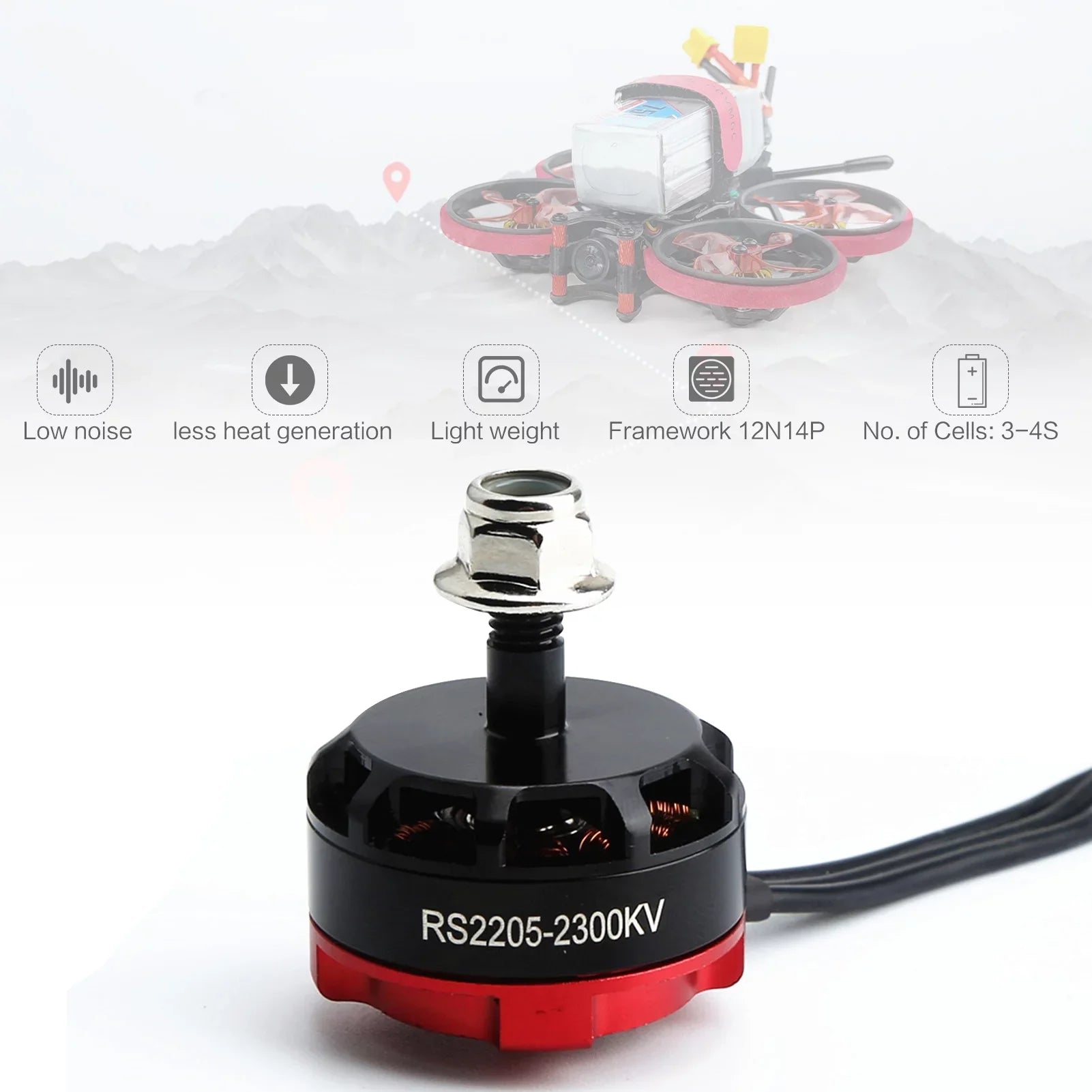 2300KV Drone Motor Motor FPV Drone Motor FPV RC Motor 2205 RC 2300KV FPV Dazzduo Motor Motor 2205 ESC,Motor RC