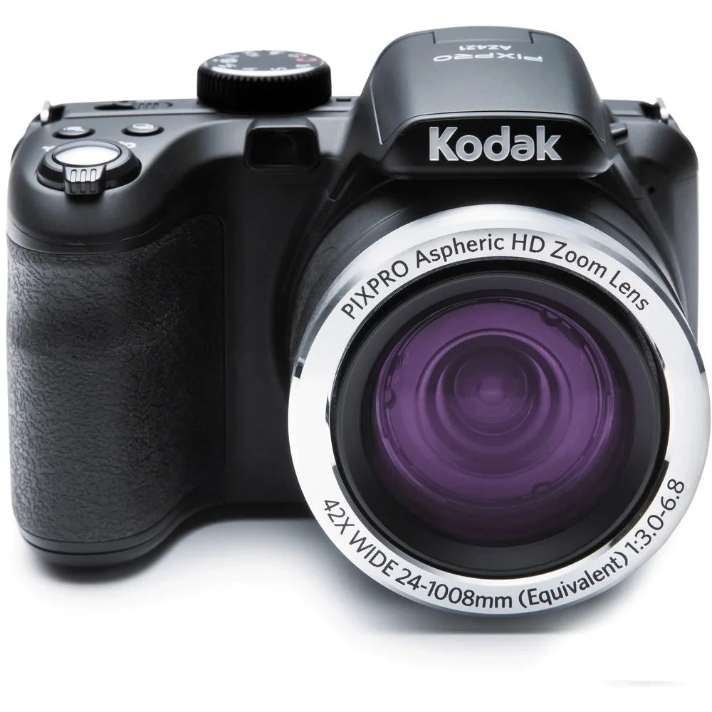 Warranty AZ421 +Tripod Camera -64GB Yr Kodak Extra (Black) + Kit + PIXPRO Digital Battery 1