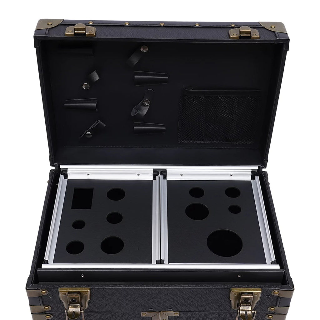 Makeup Salon Hairdressing Aiqidi Beauty Hair Stylist Trolley Luggage Tool Organizer Train Travel with Barber Case Holder Dryer Cosmetic Box Lockable Rolling