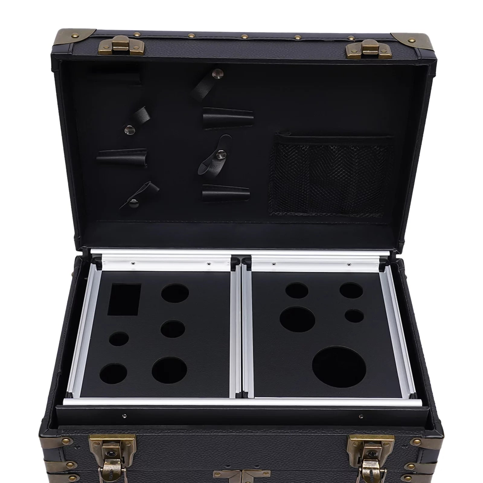Makeup Salon Hairdressing Aiqidi Beauty Hair Stylist Trolley Luggage Tool Organizer Train Travel with Barber Case Holder Dryer Cosmetic Box Lockable Rolling