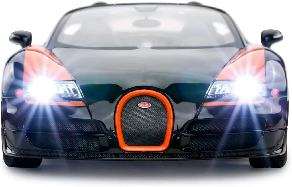 Wheels Control Grand Car Vitesse - Sport Bugatti Wonder RC 1:14 Veyron Remote Black/Blue