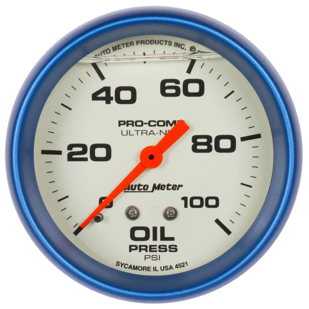 in. Ultra-Nite Gauge2.625 4221 METER Pressure Oil AUTO