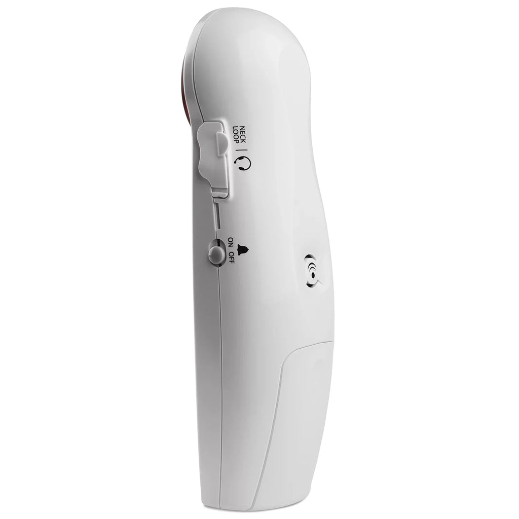 ID, Button Big Clarity Talking Caller Amplified with Speakerphone Cordless White