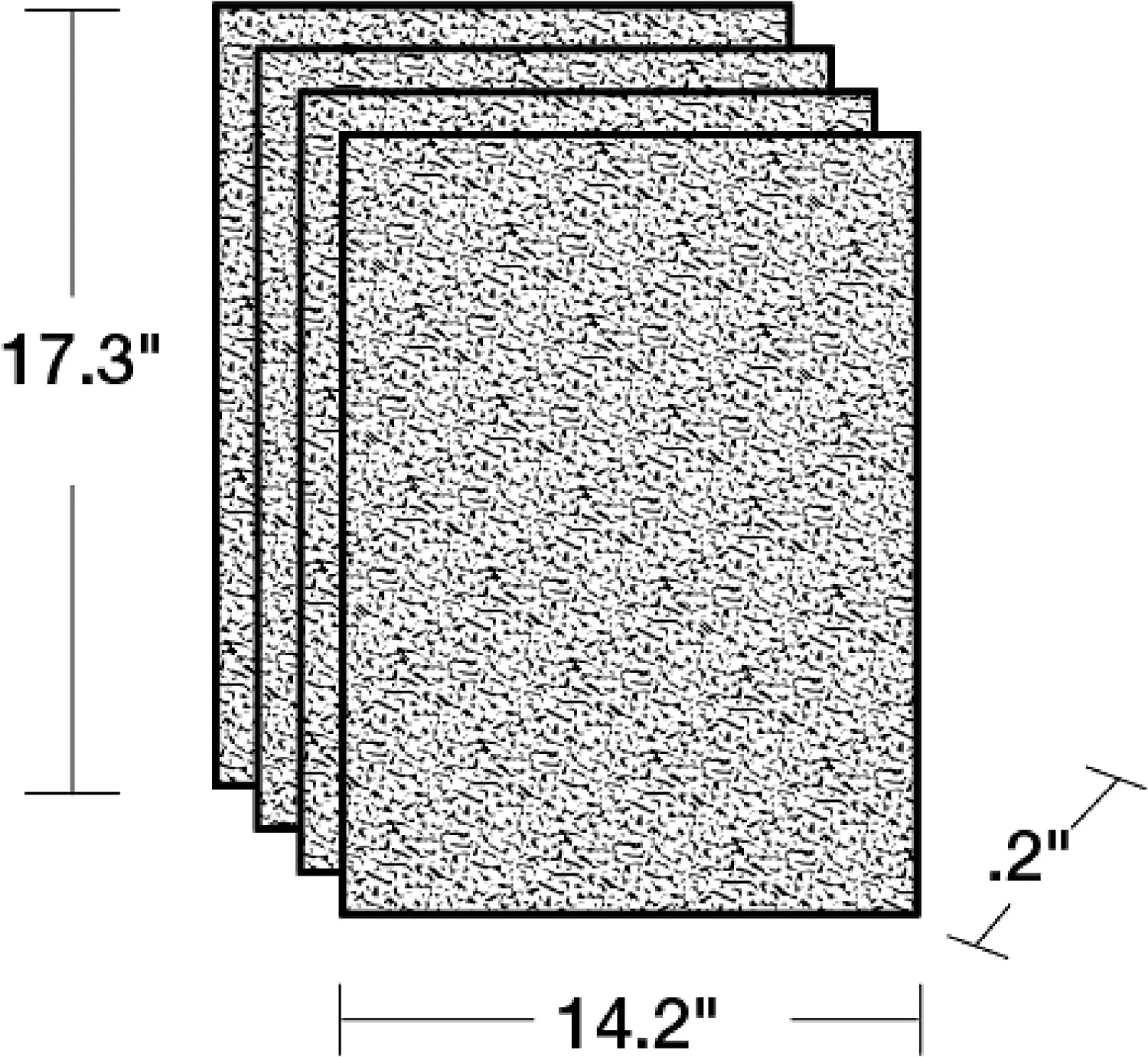 HRF-A300 & Carbon - Purifiers 12 Pre-filter Honeywell HPA5300 HPA300, Air for Pre-Cut Quantity 4-Pk.